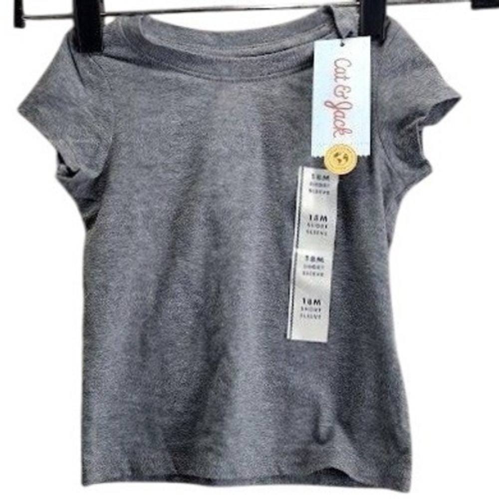 Cat Jack Toddler Gray Short Sleeve T Shirt Size 18M‎